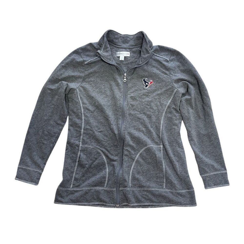 Cutter & Buck‎ Unisex Adults's XL Houston Texans Full-Zip Gray Jacket